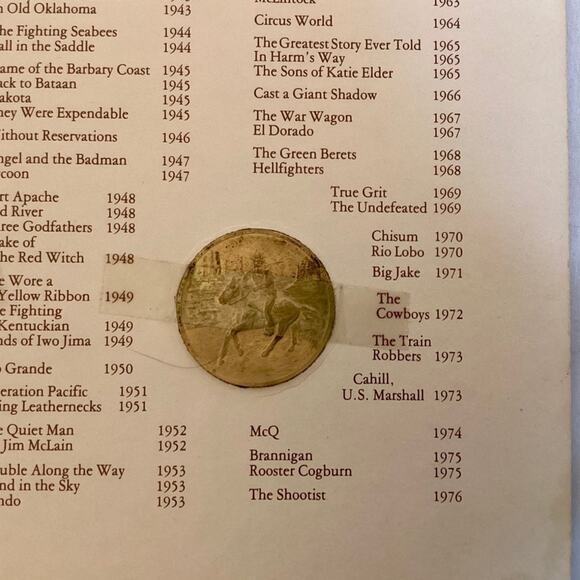 Official U.S Mint John Wayne Commemorative Medal - Picture 4 of 5